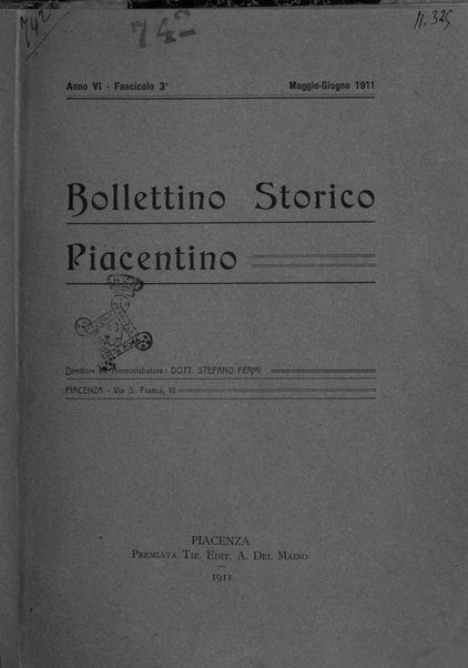 Bollettino storico piacentino