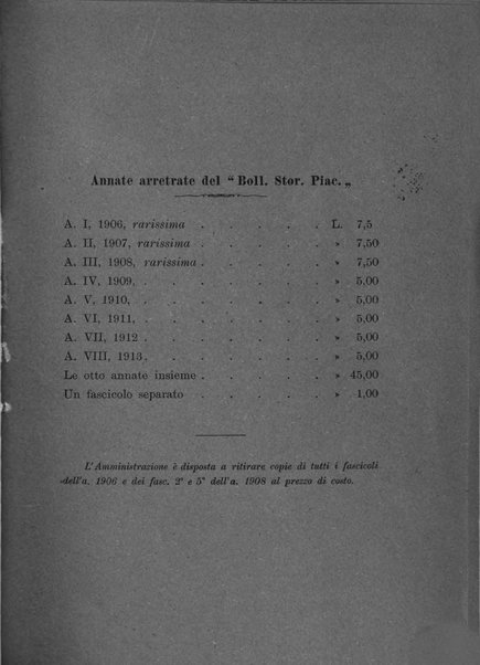 Bollettino storico piacentino