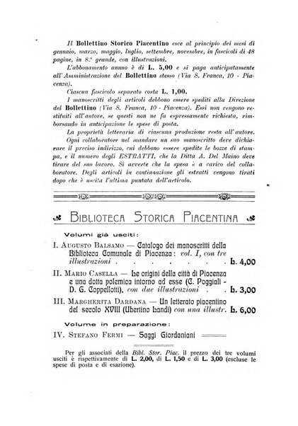 Bollettino storico piacentino