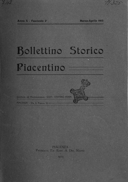 Bollettino storico piacentino