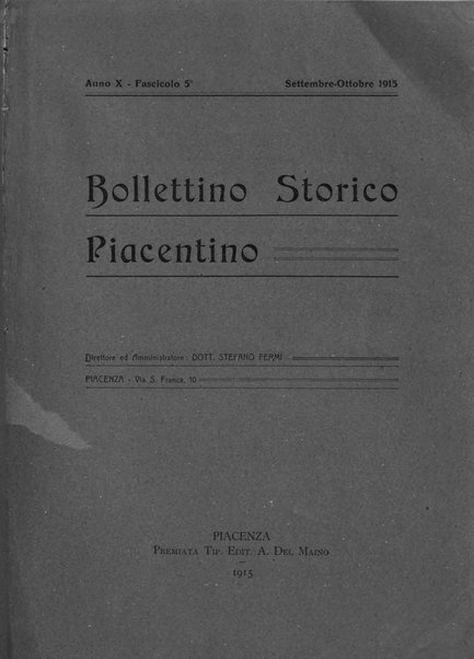 Bollettino storico piacentino