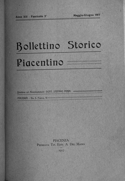 Bollettino storico piacentino