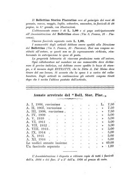 Bollettino storico piacentino