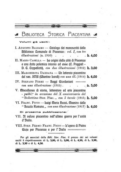 Bollettino storico piacentino