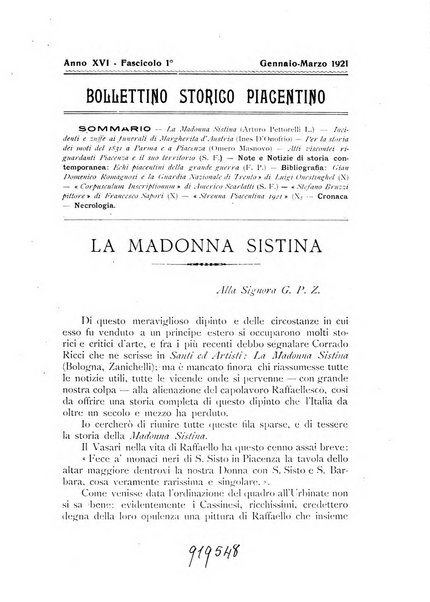 Bollettino storico piacentino