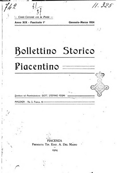 Bollettino storico piacentino