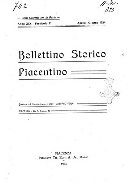 Bollettino storico piacentino