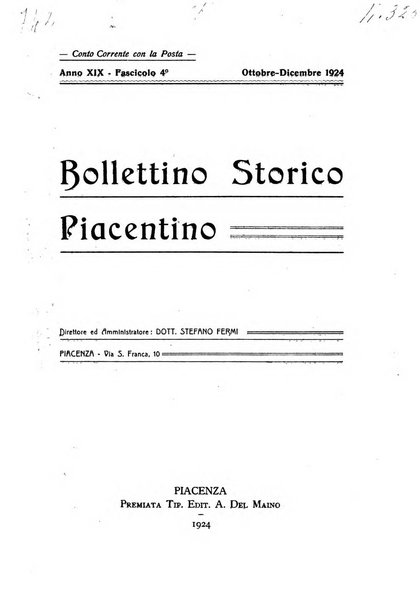 Bollettino storico piacentino