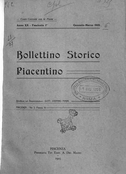 Bollettino storico piacentino