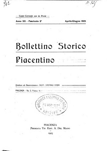 Bollettino storico piacentino