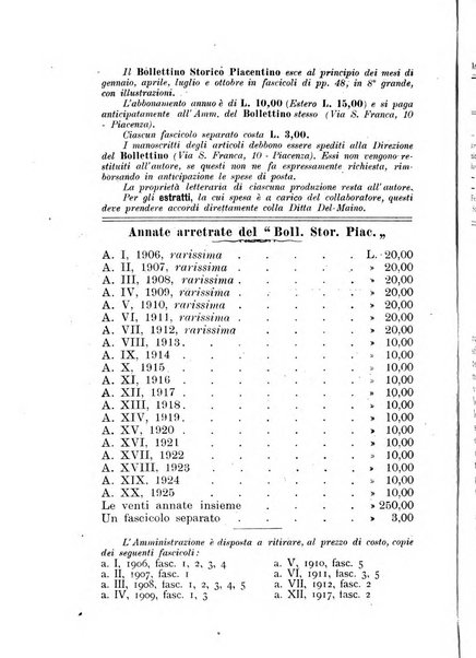 Bollettino storico piacentino