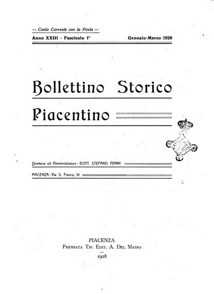 Bollettino storico piacentino