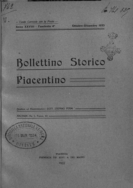 Bollettino storico piacentino