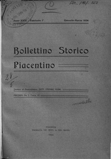 Bollettino storico piacentino