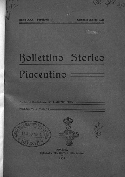 Bollettino storico piacentino