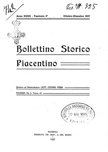 Bollettino storico piacentino