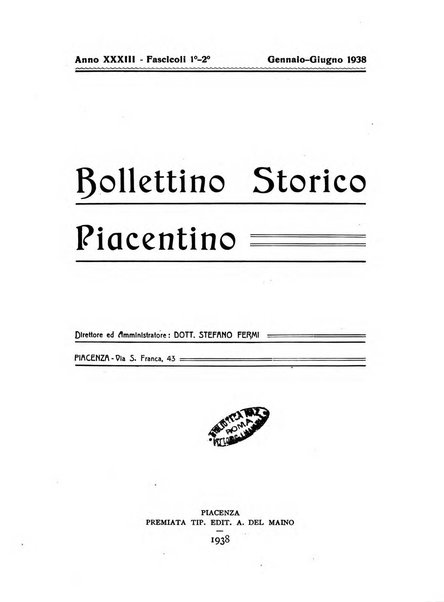 Bollettino storico piacentino