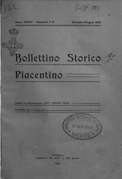 Bollettino storico piacentino