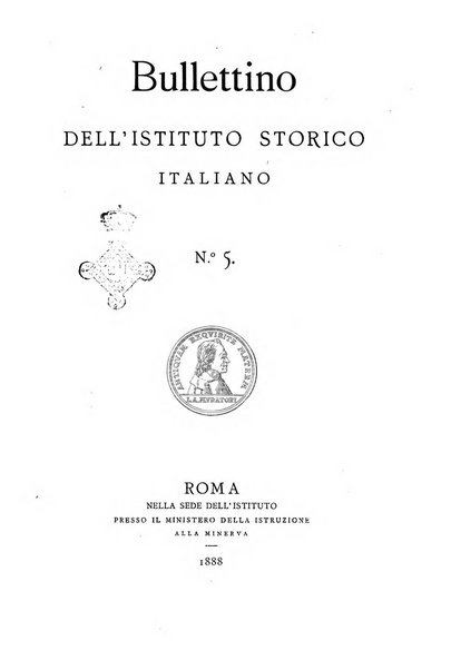 Bullettino dell'Istituto storico italiano