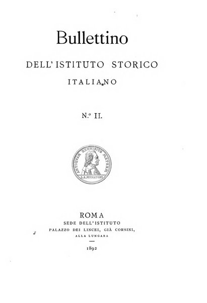 Bullettino dell'Istituto storico italiano