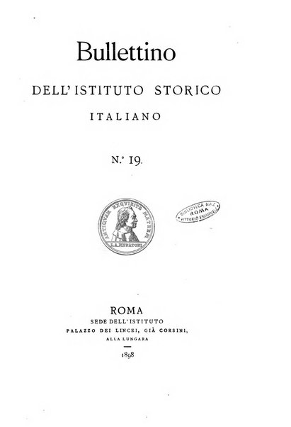 Bullettino dell'Istituto storico italiano