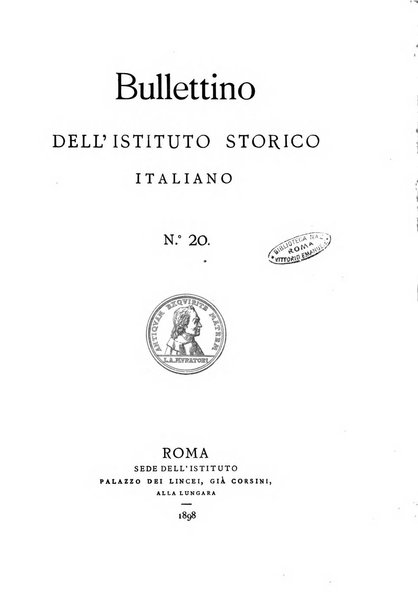 Bullettino dell'Istituto storico italiano