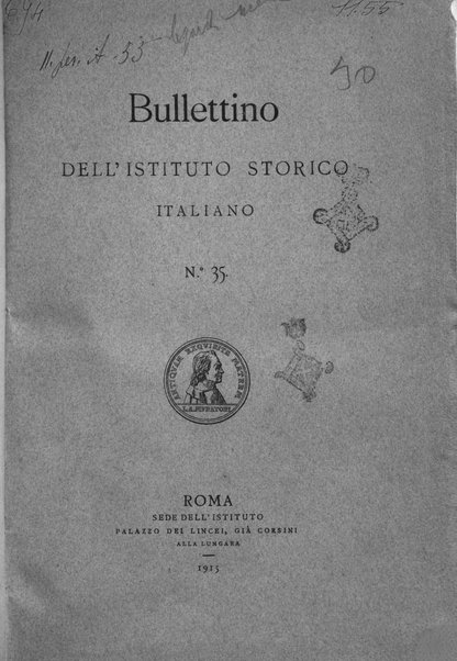 Bullettino dell'Istituto storico italiano