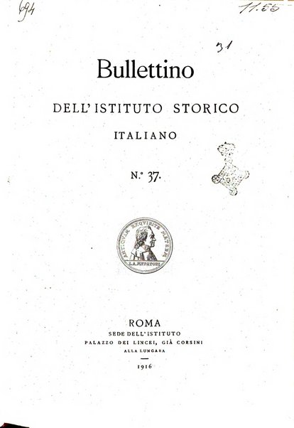 Bullettino dell'Istituto storico italiano