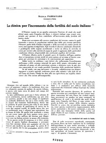 La chimica e l'industria organo ufficiale dell'Associazione italiana di chimica e della Federazione nazionale fascista degli industriali dei prodotti chimici