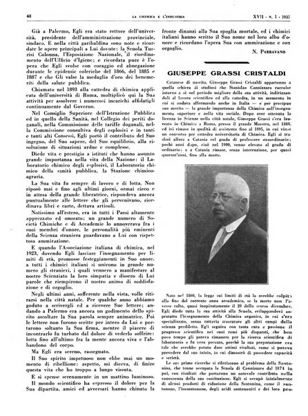 La chimica e l'industria organo ufficiale dell'Associazione italiana di chimica e della Federazione nazionale fascista degli industriali dei prodotti chimici