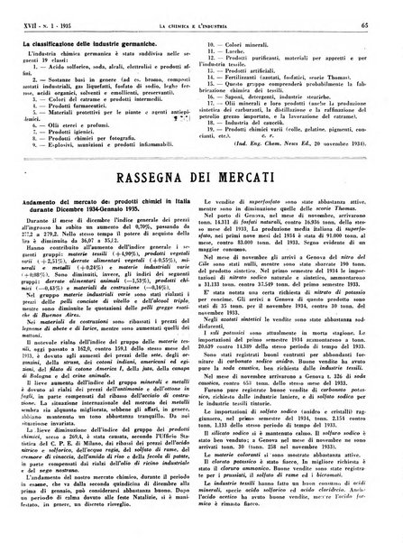 La chimica e l'industria organo ufficiale dell'Associazione italiana di chimica e della Federazione nazionale fascista degli industriali dei prodotti chimici