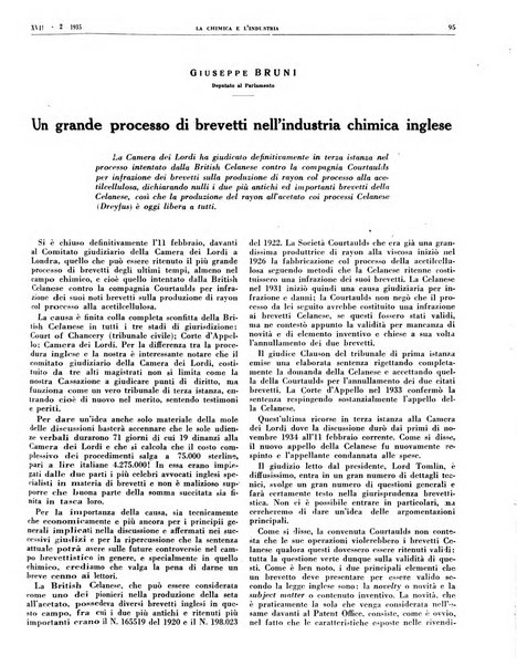 La chimica e l'industria organo ufficiale dell'Associazione italiana di chimica e della Federazione nazionale fascista degli industriali dei prodotti chimici