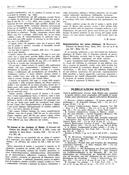 La chimica e l'industria organo ufficiale dell'Associazione italiana di chimica e della Federazione nazionale fascista degli industriali dei prodotti chimici