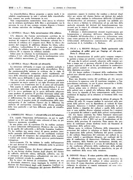 La chimica e l'industria organo ufficiale dell'Associazione italiana di chimica e della Federazione nazionale fascista degli industriali dei prodotti chimici