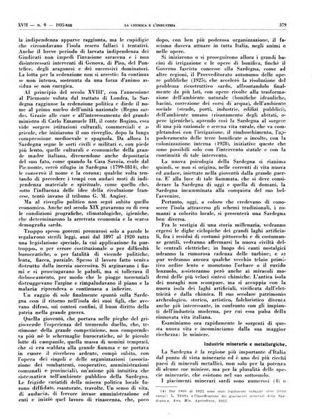 La chimica e l'industria organo ufficiale dell'Associazione italiana di chimica e della Federazione nazionale fascista degli industriali dei prodotti chimici