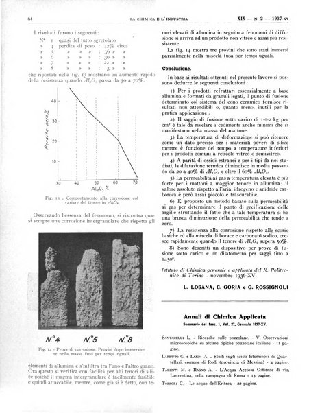 La chimica e l'industria organo ufficiale dell'Associazione italiana di chimica e della Federazione nazionale fascista degli industriali dei prodotti chimici