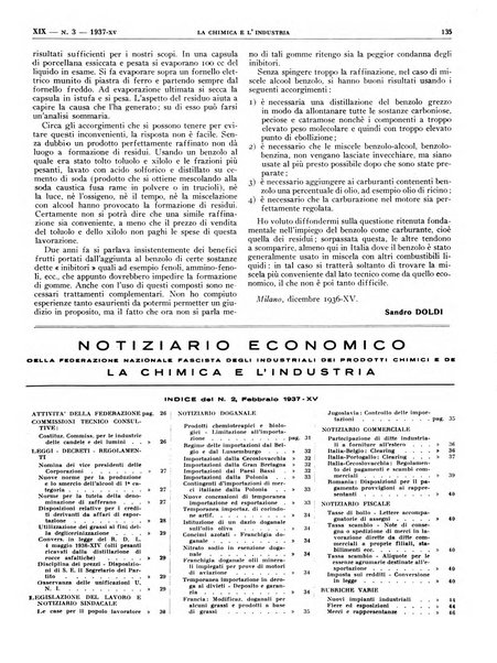 La chimica e l'industria organo ufficiale dell'Associazione italiana di chimica e della Federazione nazionale fascista degli industriali dei prodotti chimici