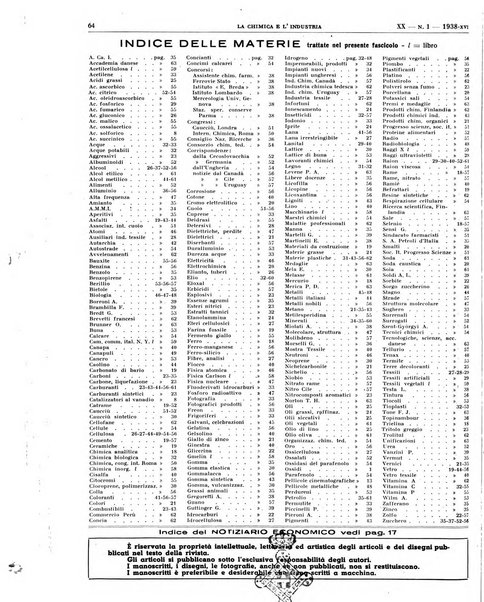 La chimica e l'industria organo ufficiale dell'Associazione italiana di chimica e della Federazione nazionale fascista degli industriali dei prodotti chimici