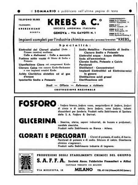 La chimica e l'industria organo ufficiale dell'Associazione italiana di chimica e della Federazione nazionale fascista degli industriali dei prodotti chimici