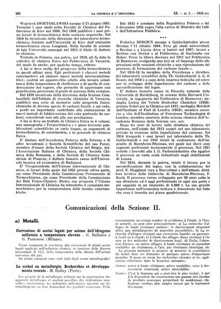 La chimica e l'industria organo ufficiale dell'Associazione italiana di chimica e della Federazione nazionale fascista degli industriali dei prodotti chimici