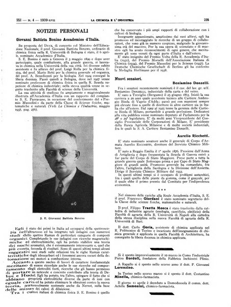 La chimica e l'industria organo ufficiale dell'Associazione italiana di chimica e della Federazione nazionale fascista degli industriali dei prodotti chimici