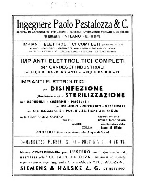 La chimica e l'industria organo ufficiale dell'Associazione italiana di chimica e della Federazione nazionale fascista degli industriali dei prodotti chimici