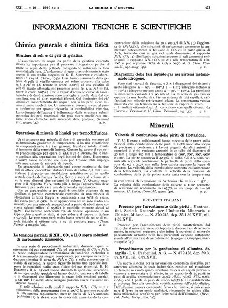 La chimica e l'industria organo ufficiale dell'Associazione italiana di chimica e della Federazione nazionale fascista degli industriali dei prodotti chimici