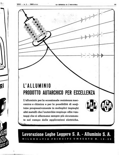 La chimica e l'industria organo ufficiale dell'Associazione italiana di chimica e della Federazione nazionale fascista degli industriali dei prodotti chimici