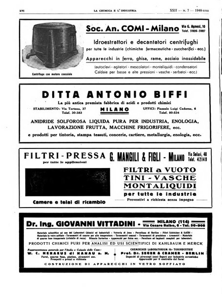 La chimica e l'industria organo ufficiale dell'Associazione italiana di chimica e della Federazione nazionale fascista degli industriali dei prodotti chimici