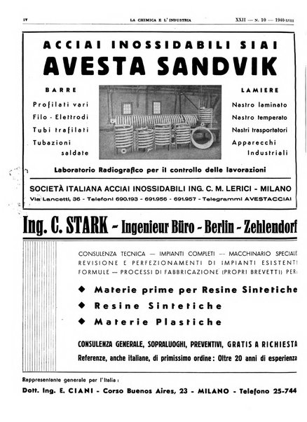 La chimica e l'industria organo ufficiale dell'Associazione italiana di chimica e della Federazione nazionale fascista degli industriali dei prodotti chimici