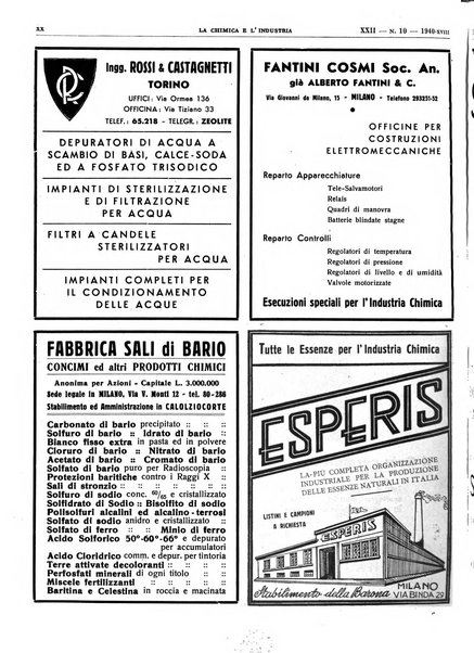 La chimica e l'industria organo ufficiale dell'Associazione italiana di chimica e della Federazione nazionale fascista degli industriali dei prodotti chimici