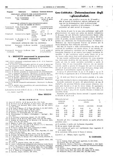 La chimica e l'industria organo ufficiale dell'Associazione italiana di chimica e della Federazione nazionale fascista degli industriali dei prodotti chimici