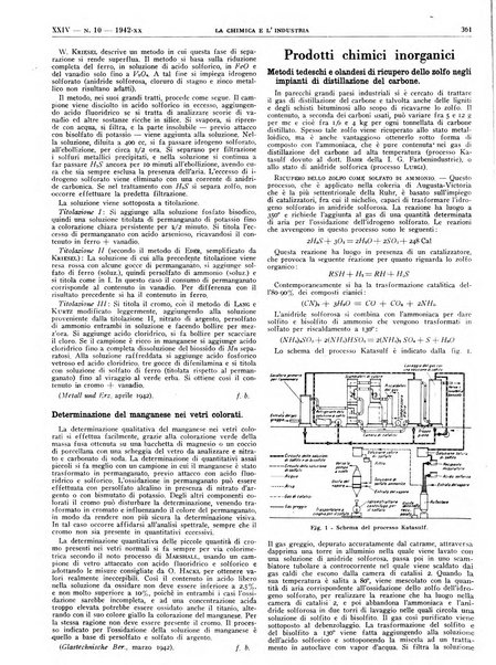 La chimica e l'industria organo ufficiale dell'Associazione italiana di chimica e della Federazione nazionale fascista degli industriali dei prodotti chimici