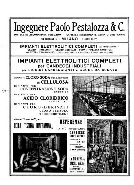 La chimica e l'industria organo ufficiale dell'Associazione italiana di chimica e della Federazione nazionale fascista degli industriali dei prodotti chimici